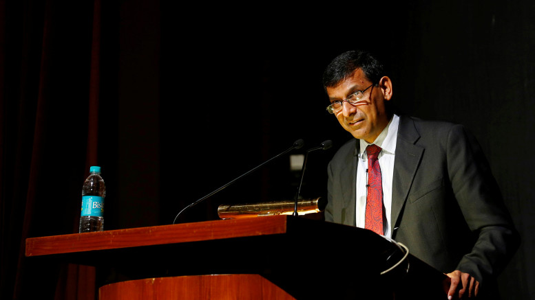 RBI Governor Rajan delivers a lecture at Tata Institute of Fundamental Research in Mumbai